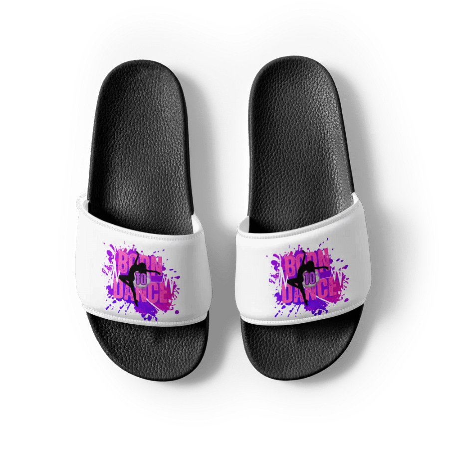 Born to Dance Her Silhouette Men's Slides product image (3)