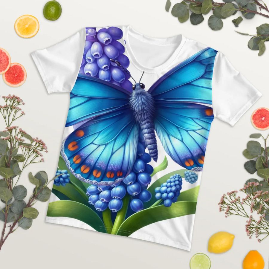 Butterfly Bliss All-Over Print Women's T-Shirt product image (7)