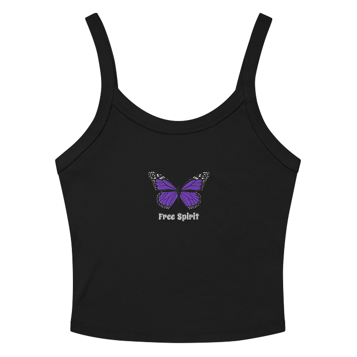 Embroidered Free Spirit Purple Butterfly Tank product image (10)