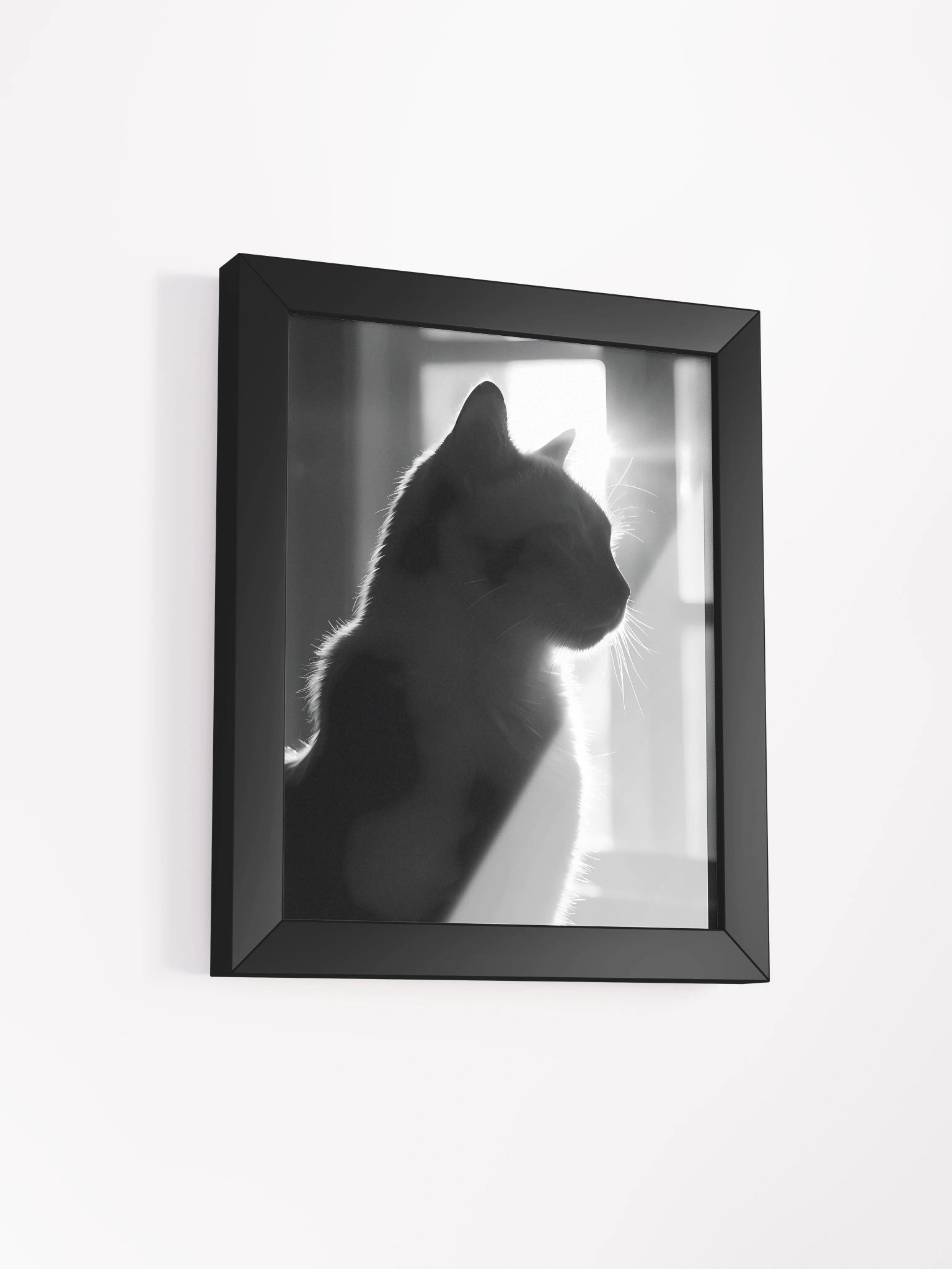 Silhouette Whiskers: Framed Cat Poster product image (3)