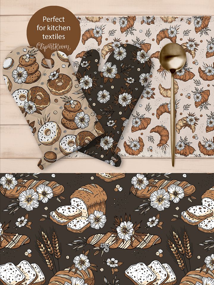 Bakery Seamless Patterns product image (2)