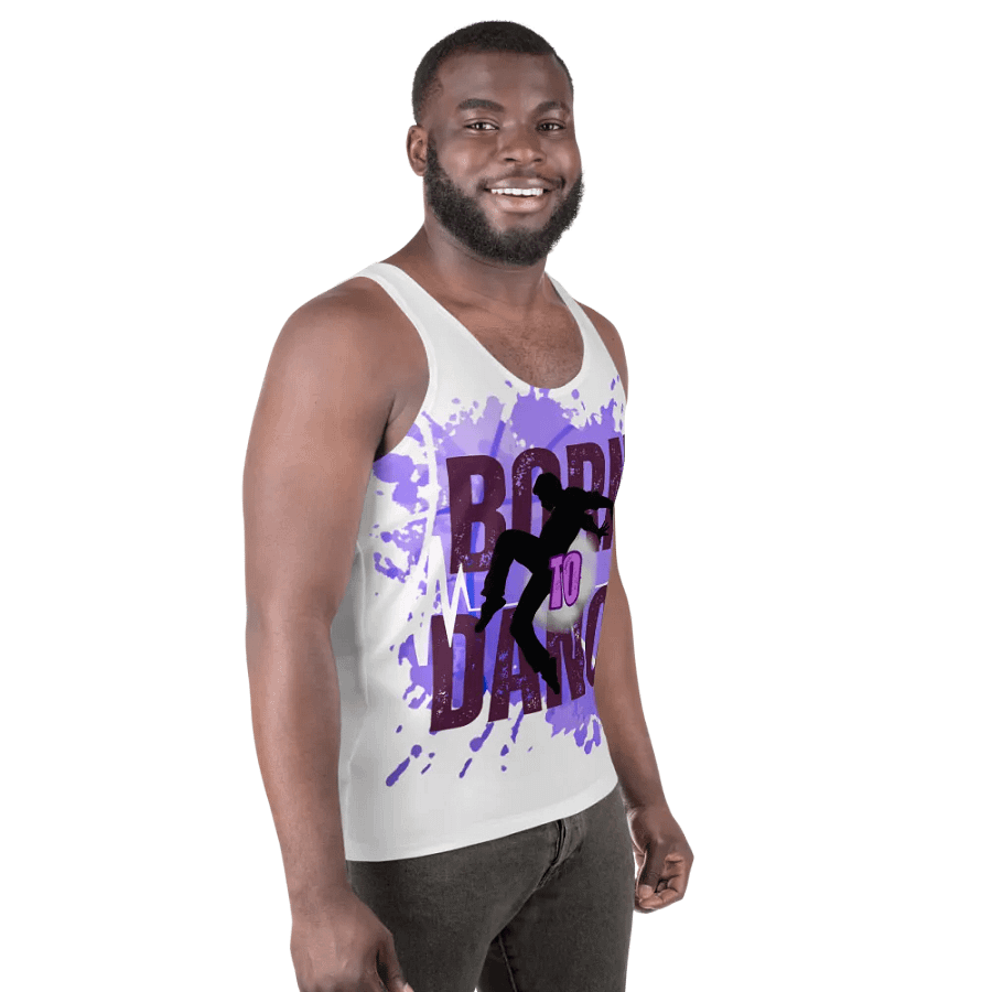 Born to Dance His Silhouette Energetic Vibes Full Print Tank product image (7)