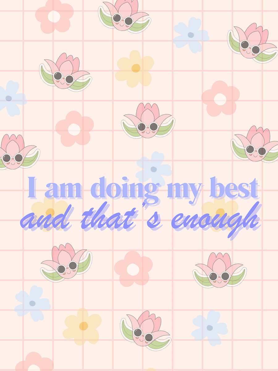 affirmation wallpaper (flowers) product image (1)