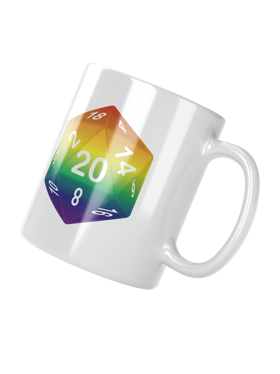 Rainbow Pride D20 Mug product image (4)