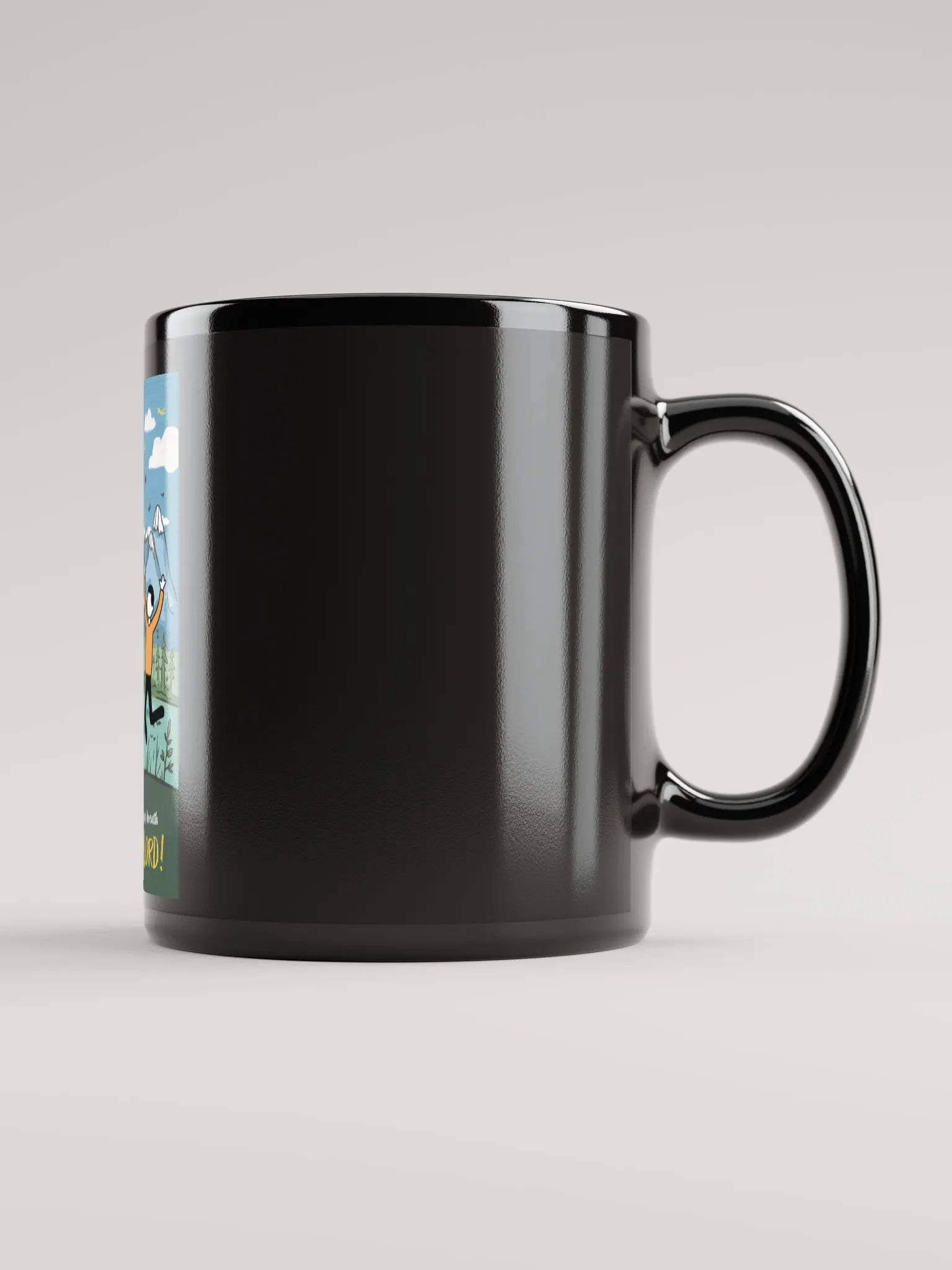 Black Praise the Lord Glossy Mug product image (1)