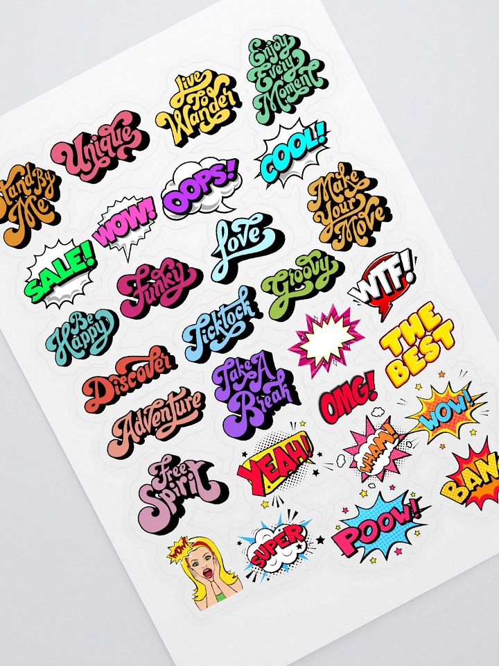 Comic Sticker Sheet product image (1)