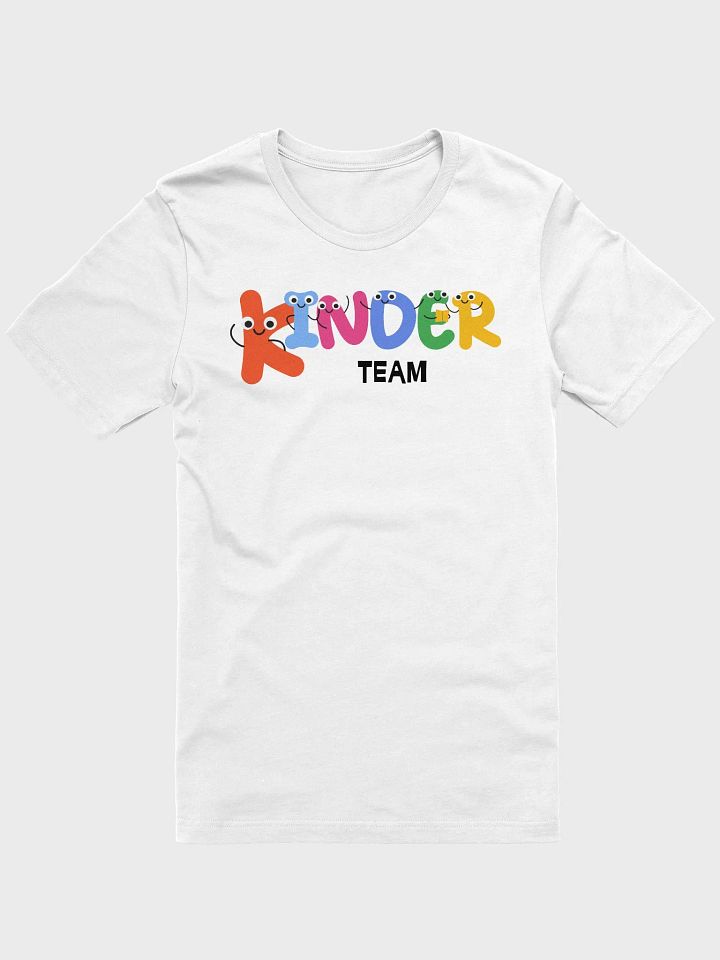 KINDER TEAM Cute Letter Characters T-Shirt product image (2)