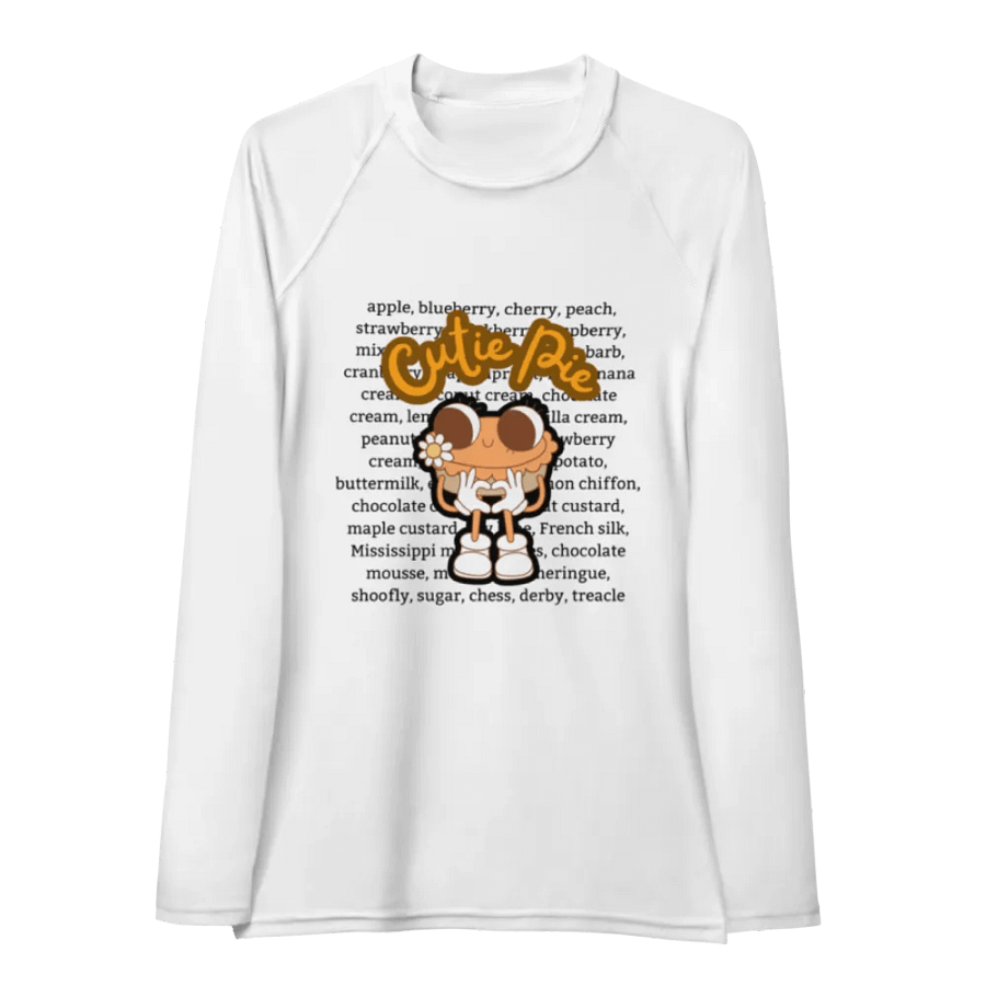Cutie Pie Print Women's Rash Guard product image (5)