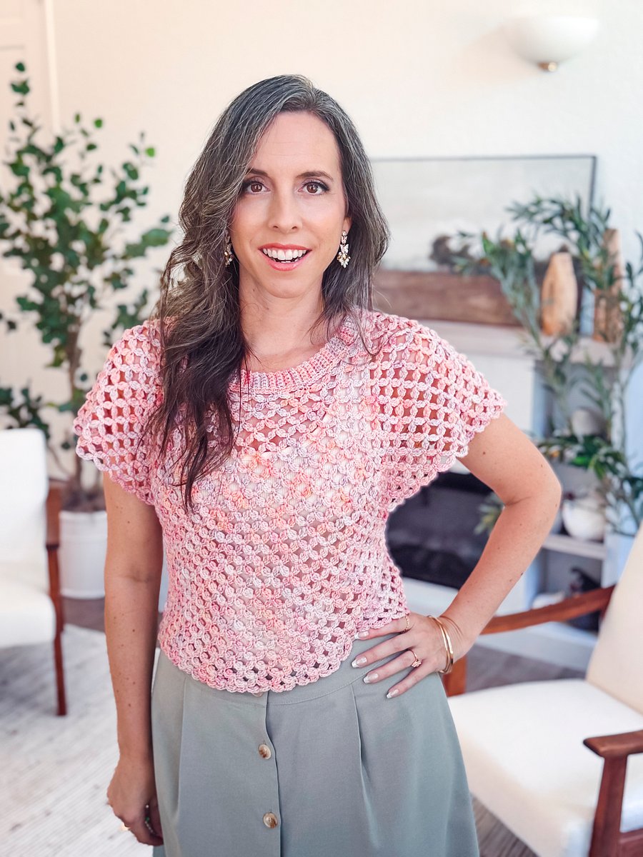 Circle Leaf Crochet Pattern Collection | 3 Garments + 2 Bonus Pattern | Size Inclusive XS-5X | 2 Guides Included product image (3)