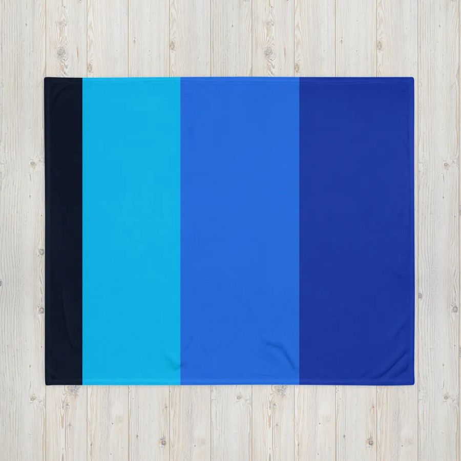 Blue Block Blanket - version 2 product image (4)