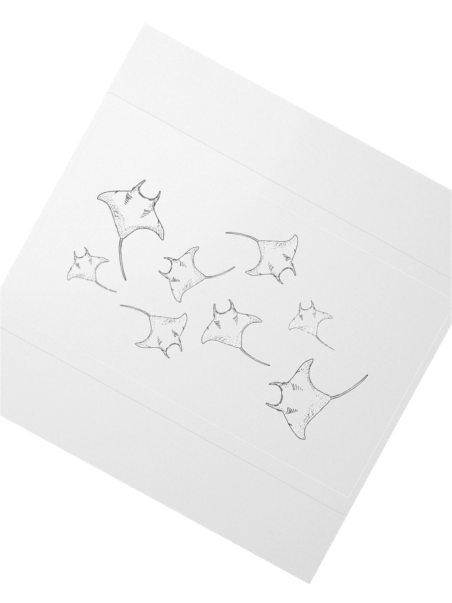 Manta Ray Swarm Sticker product image (5)