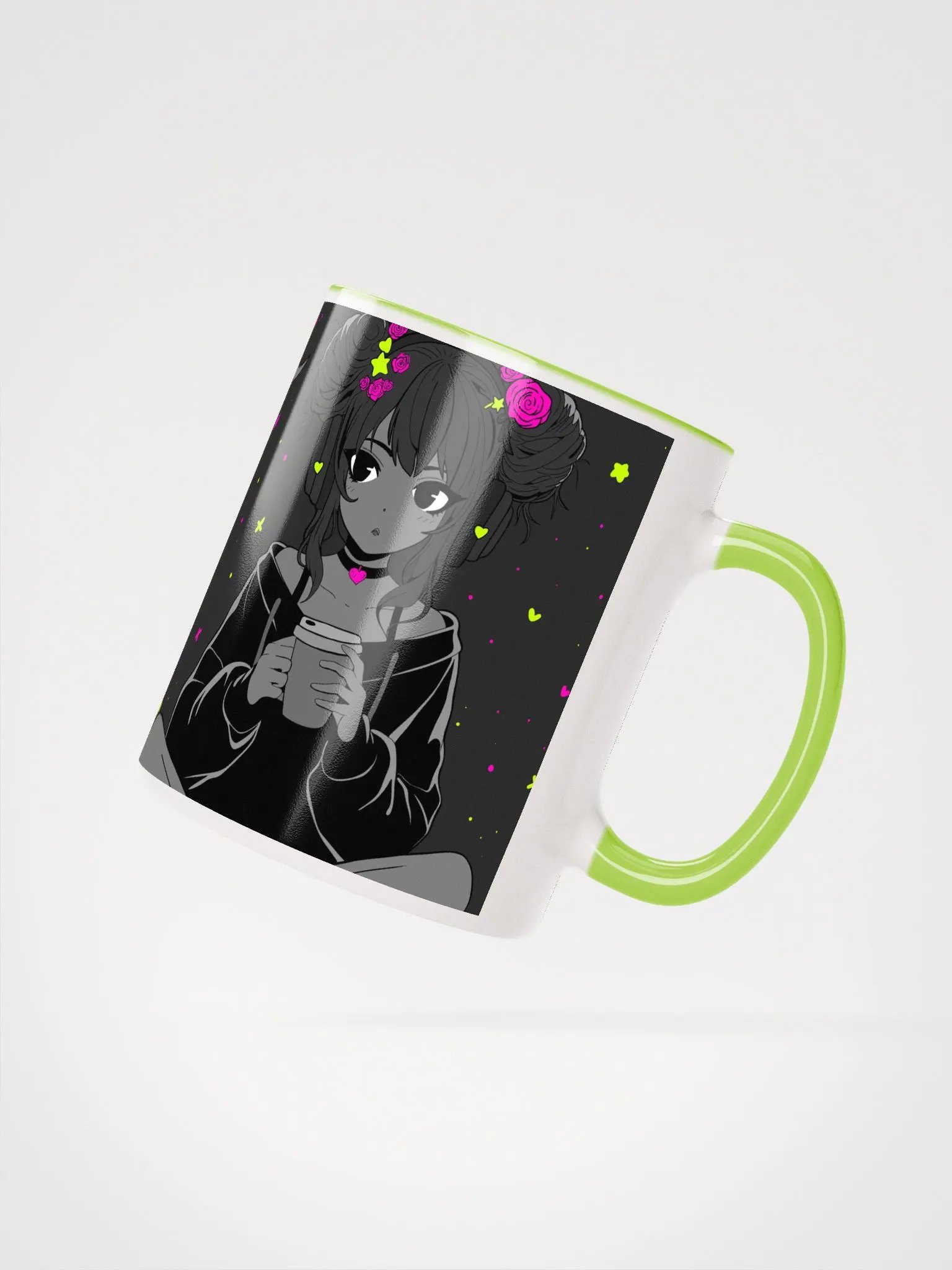 Esther: Space Bun Coffee Anime Girl With Stars product image (2)