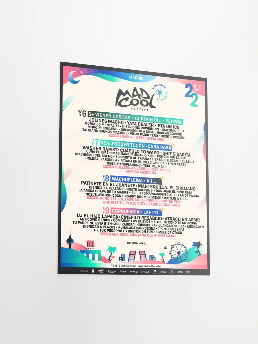 Póster Parodia Madcool 2022 product image (3)