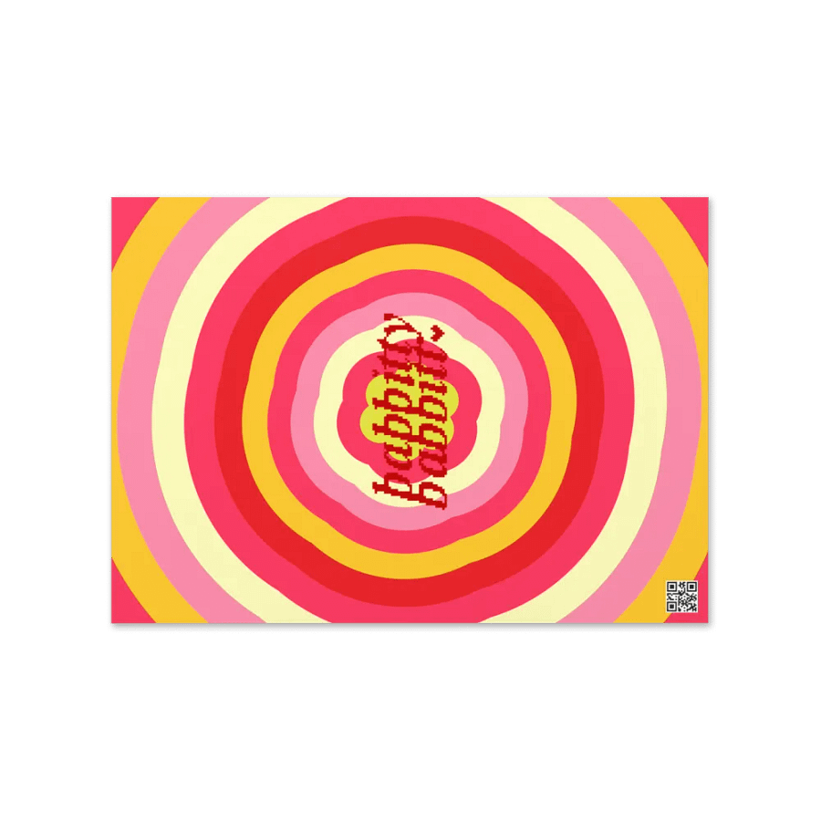 I Love You retro portrait greetings card product image (6)