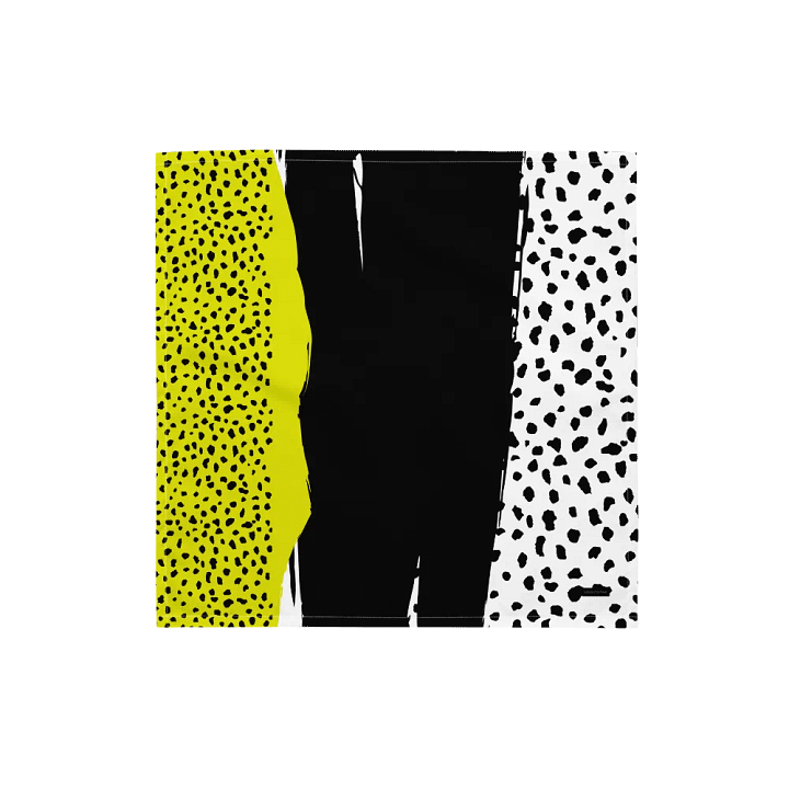 Black/Yellow Abstract Geometric Bandana product image (1)