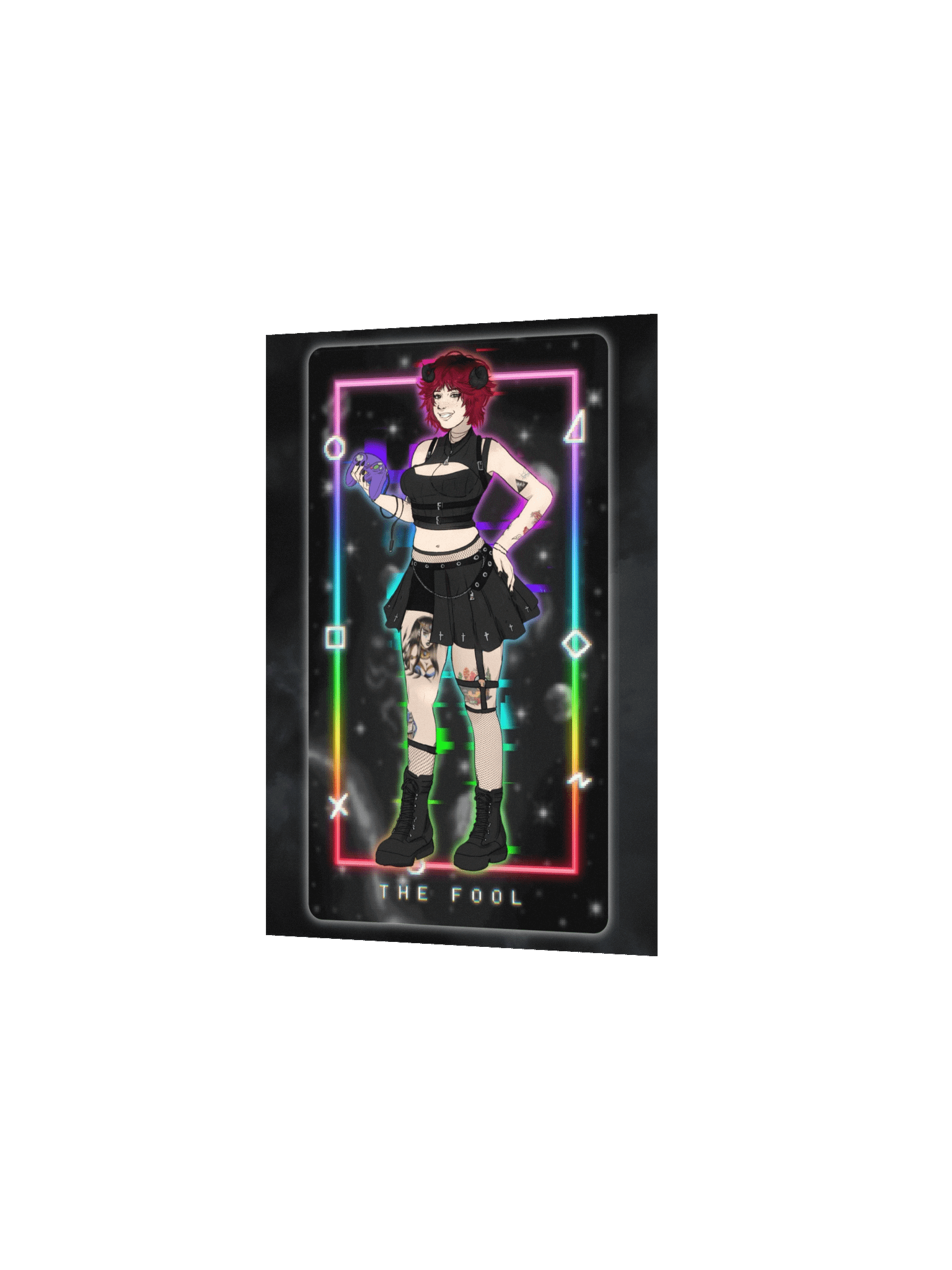 RAENBOU Neon Fool Tarot Poster product image (2)