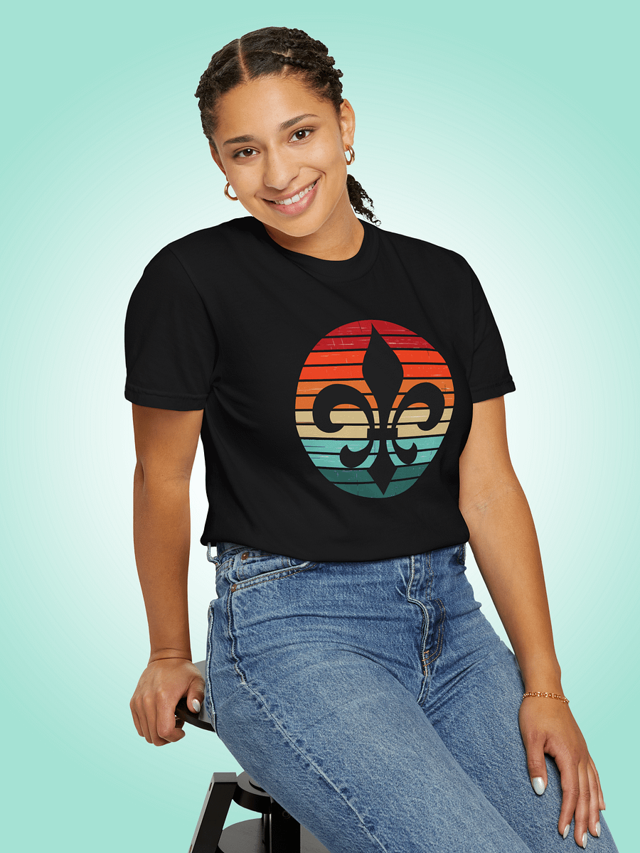 Retro Sunset Fleur De Lis product image (1)