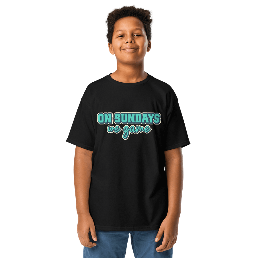 On Sundays We Game Kids T-Shirt product image (1)