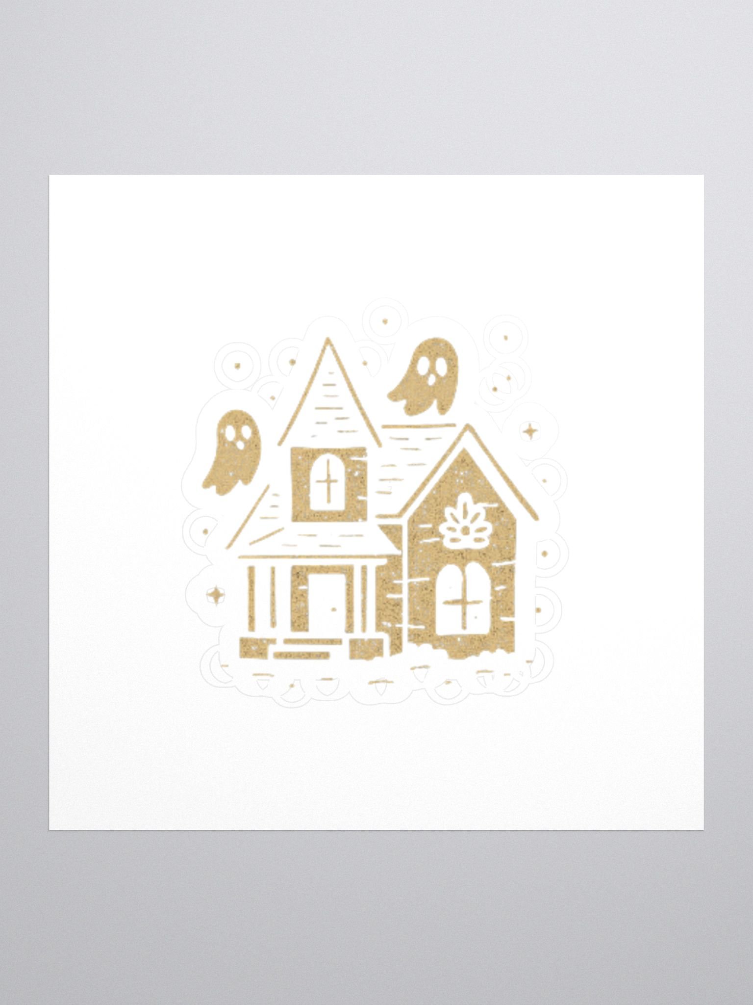 Haunted Cottage Kiss-Cut Sticker product image (1)