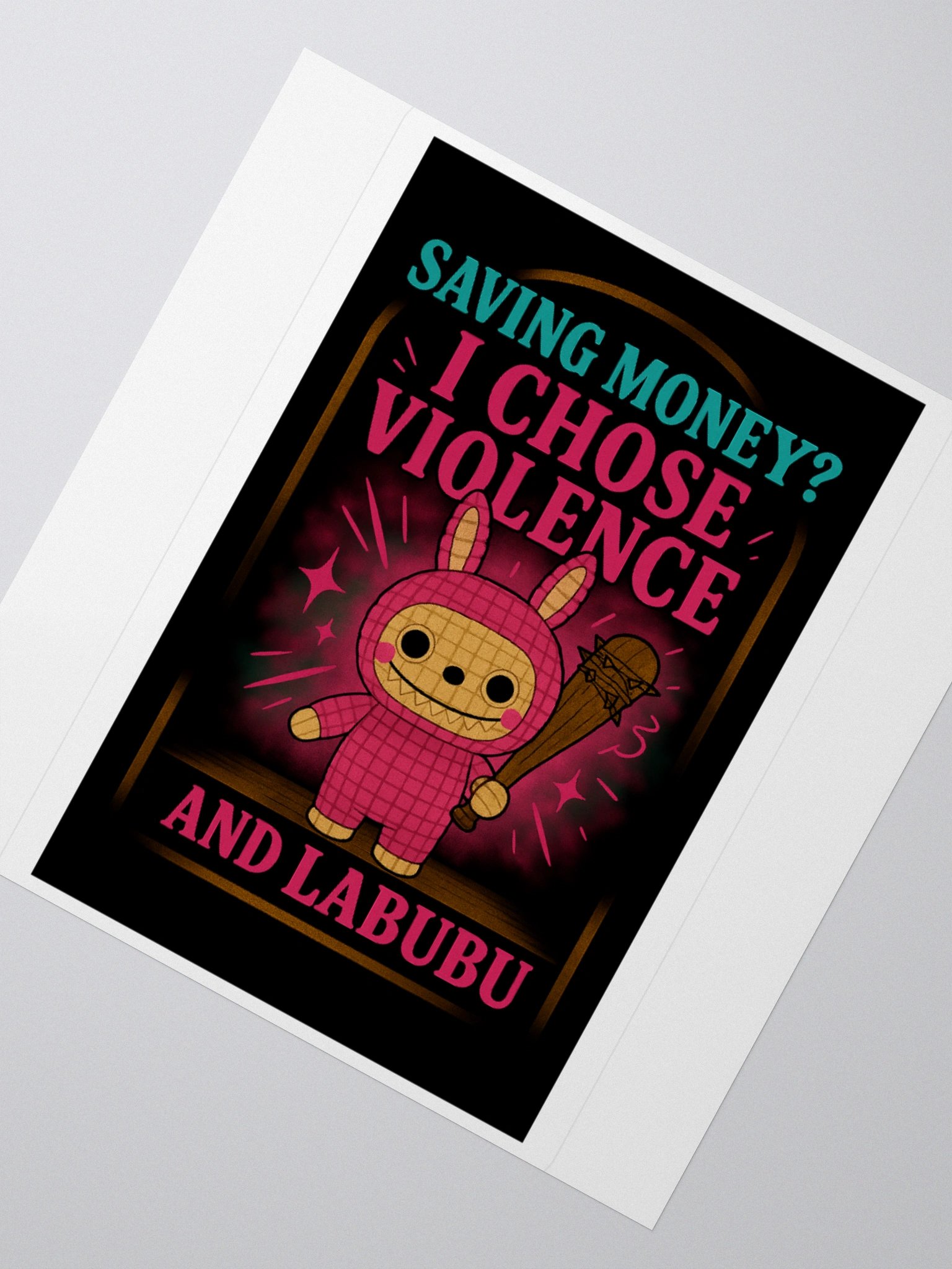 Chose Violence Kiss Cut Sticker product image (6)