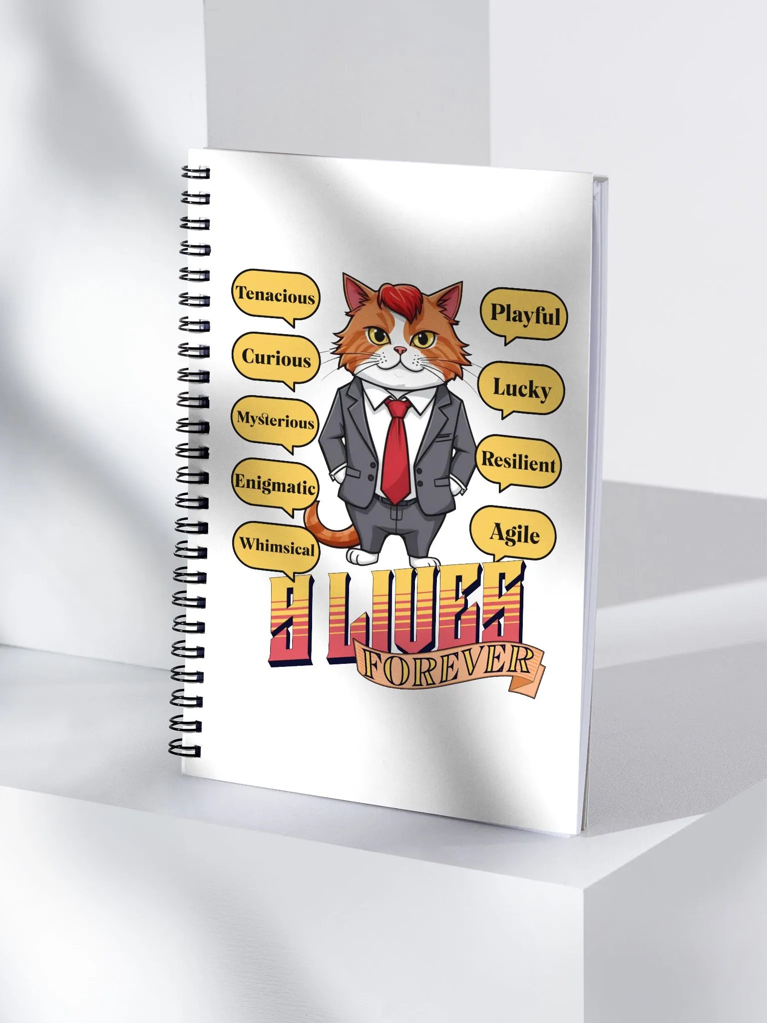 9 Lives Forever Notebook: The Feline Manifesto product image (3)