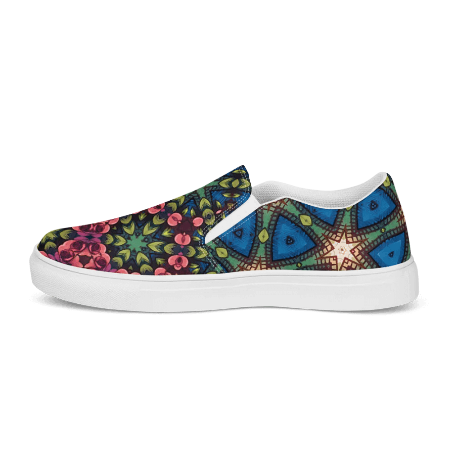 Cozy Honeycomb Canvas Slip-Ons product image (9)