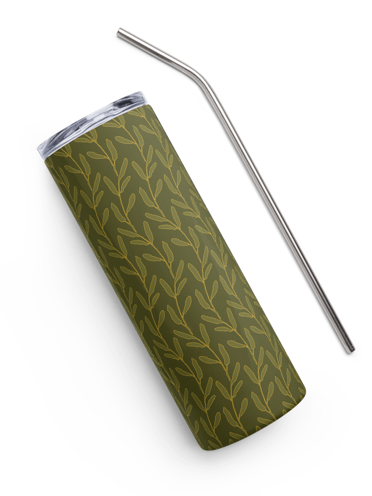 “Good Morning Wave” 20-ounce Stainless Steel Tumbler with Straw product image (3)