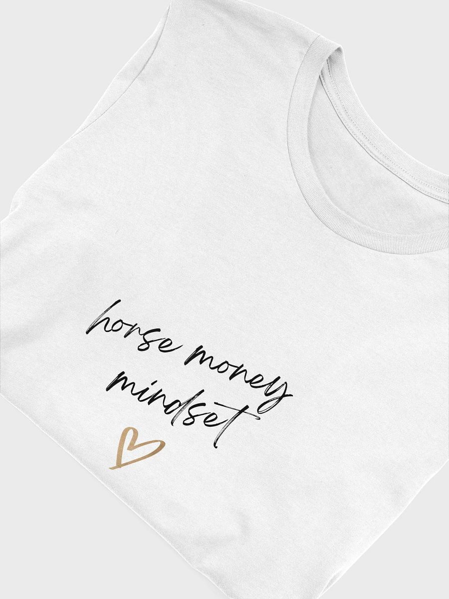 Horse Money Mindset White Tee product image (5)