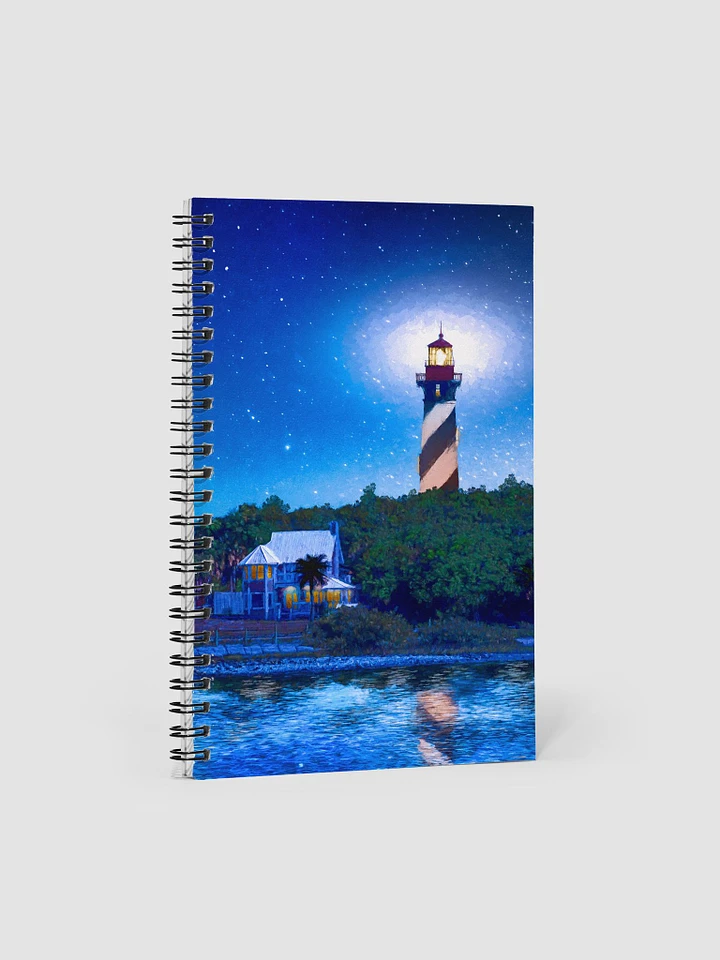 St. Augustine Lighthouse – Florida Starry Night Spiral Notebook product image (1)