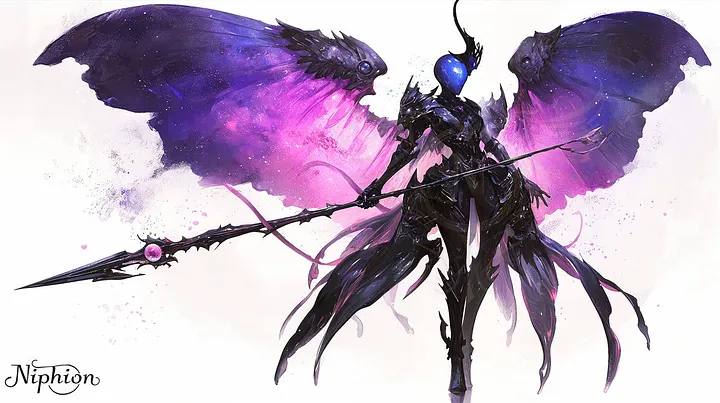 High-Resolution Digital Art – Nebula Archangel, Character Design #7 product image (1)