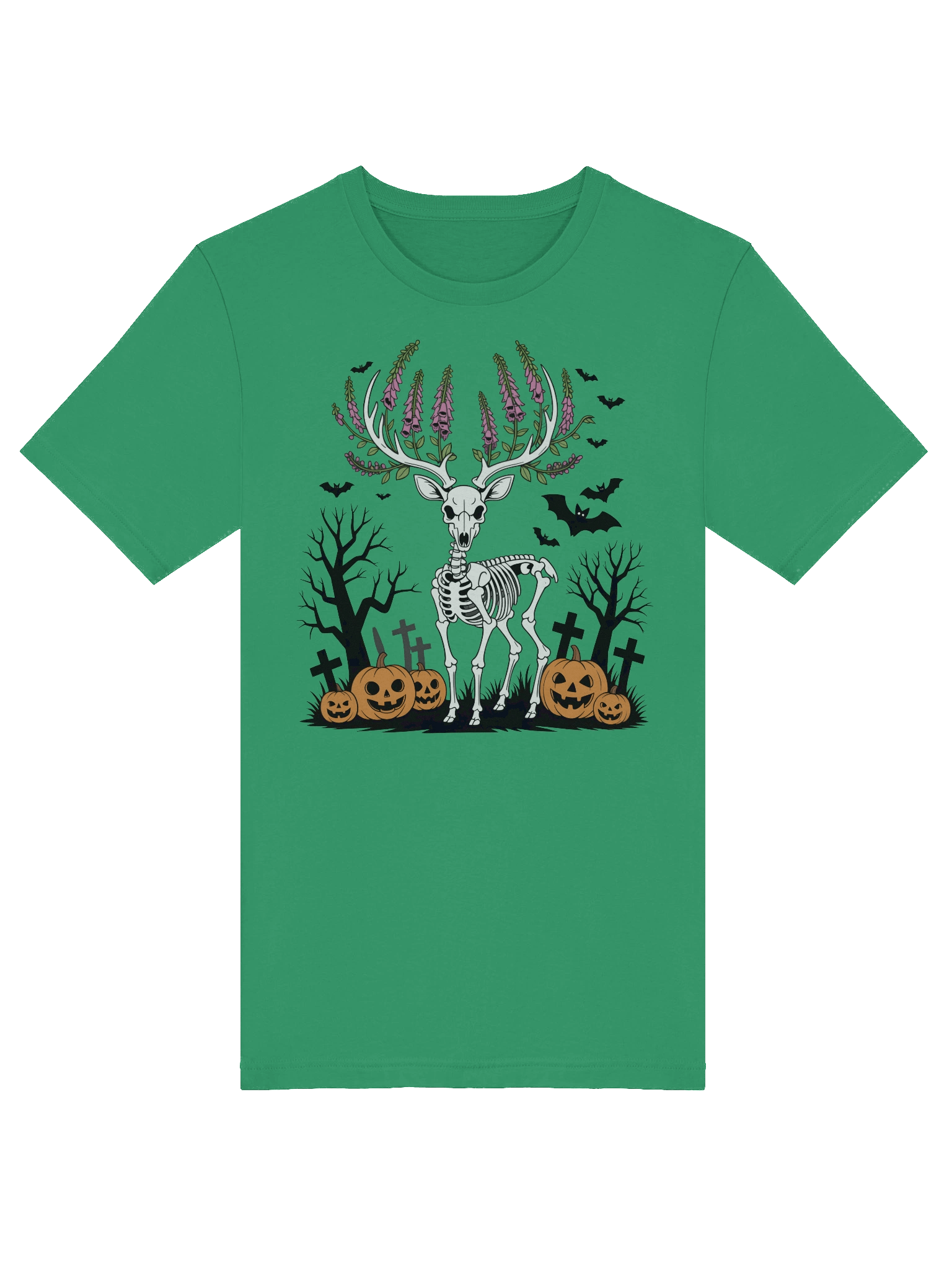 Floral Deer Halloween T-Shirt product image (28)
