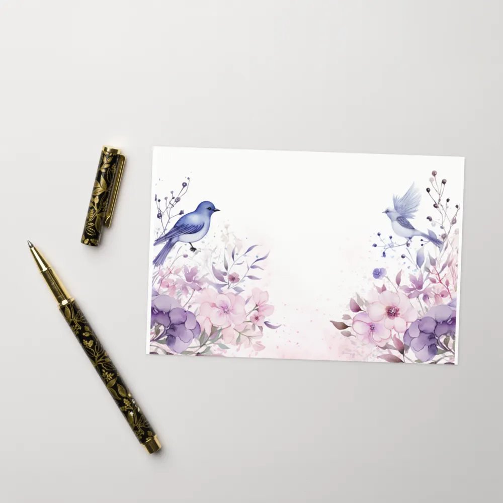 All-Occasion Greeting Card: Watercolor Birds and Florals product image (8)