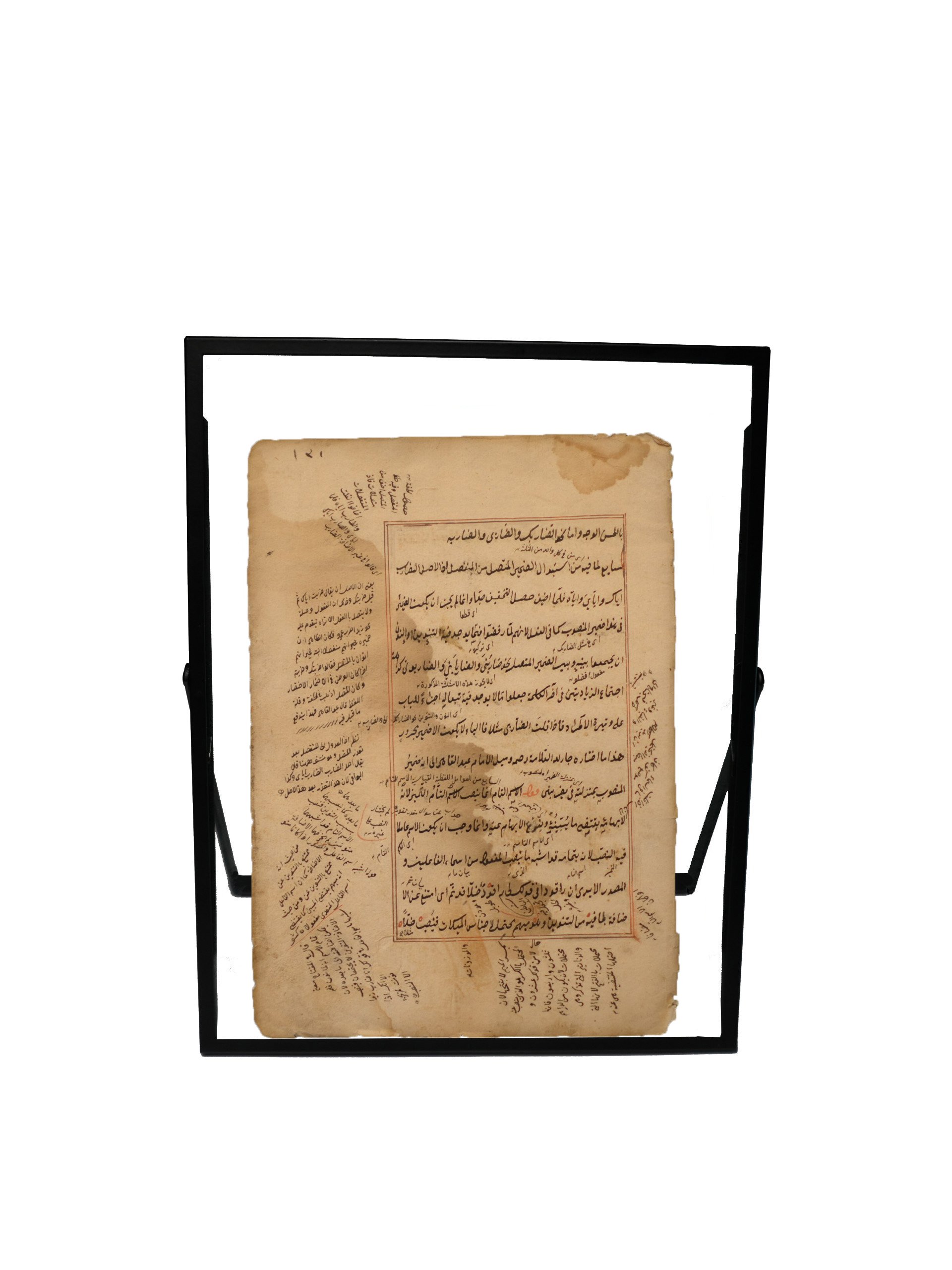 من مخطوط في علم الكلام أو البلاغة (1) القرن الثامن عشر product image (3)