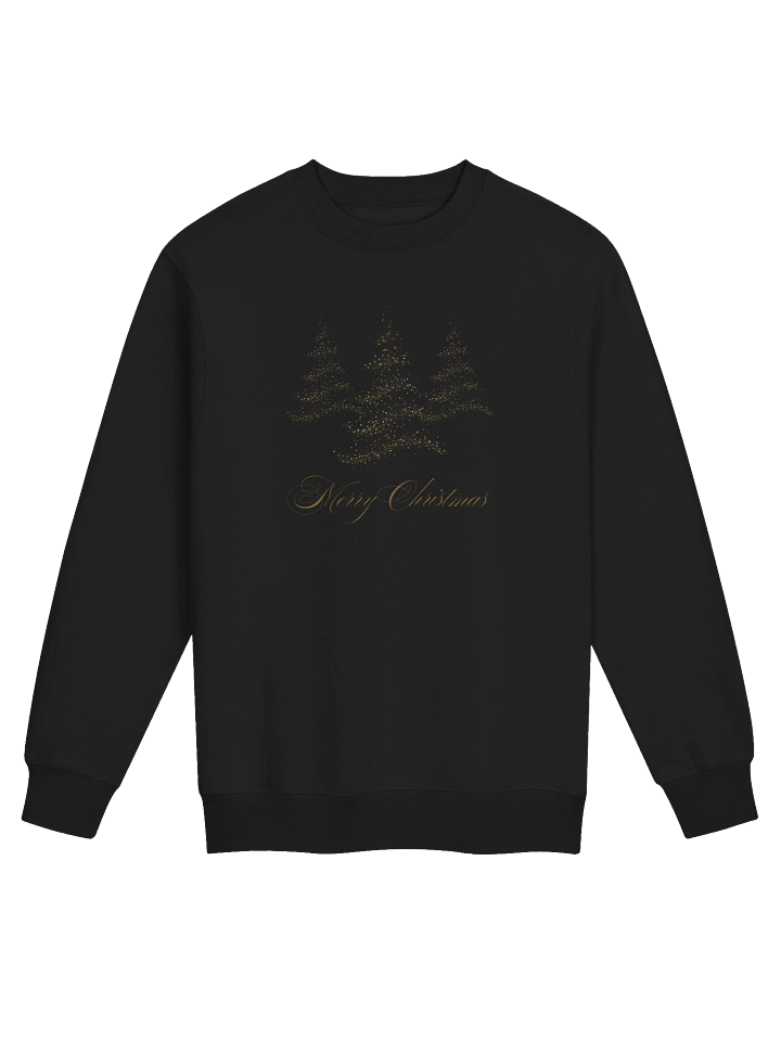 Golden Glitter Merry Christmas Trees Sweatshirt product image (1)