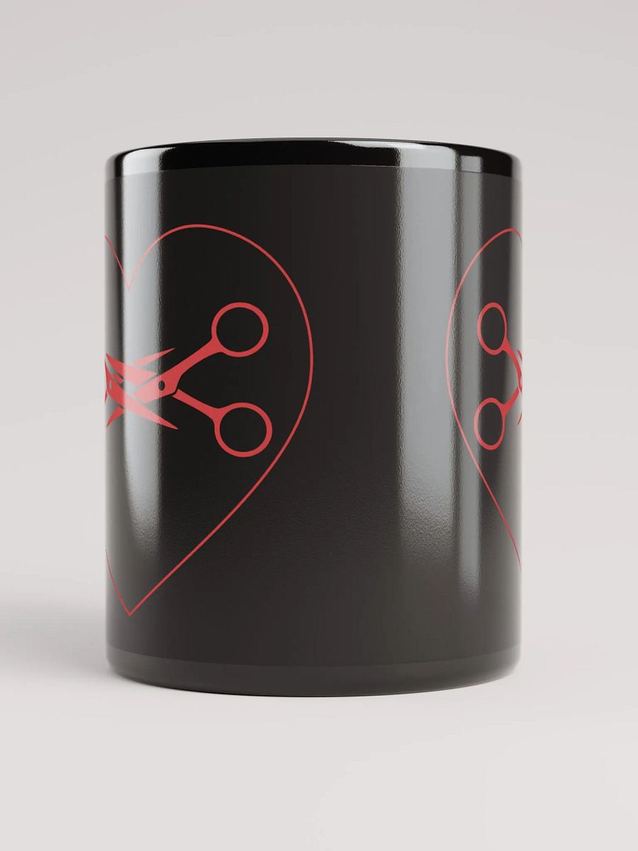 Scissors Love - Valentine's Day - Black Mug product image (4)