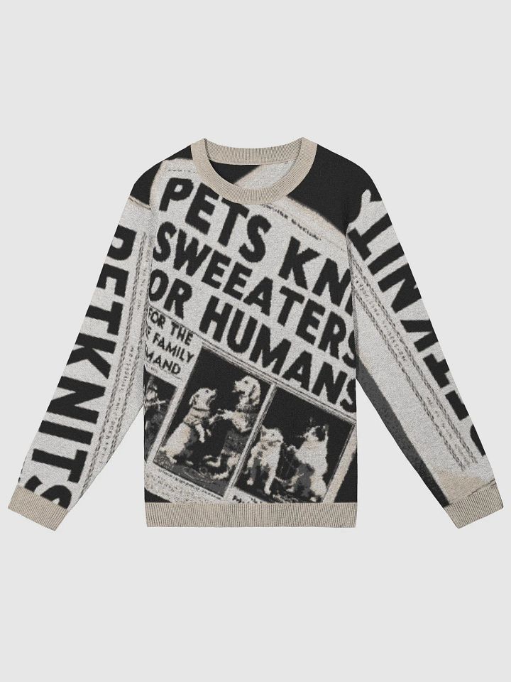 Newspaper Print Knitted Crewneck product image (3)