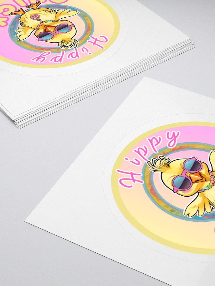 Cute Hippy Chick Easter Sticker product image (12)