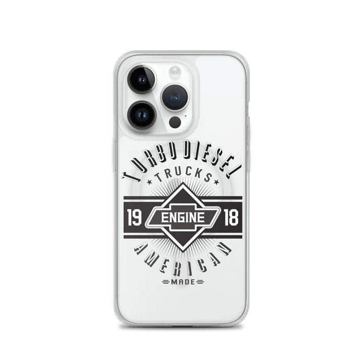 Vintage American Made Truck Logo Clear iPhone® Case product image (3)