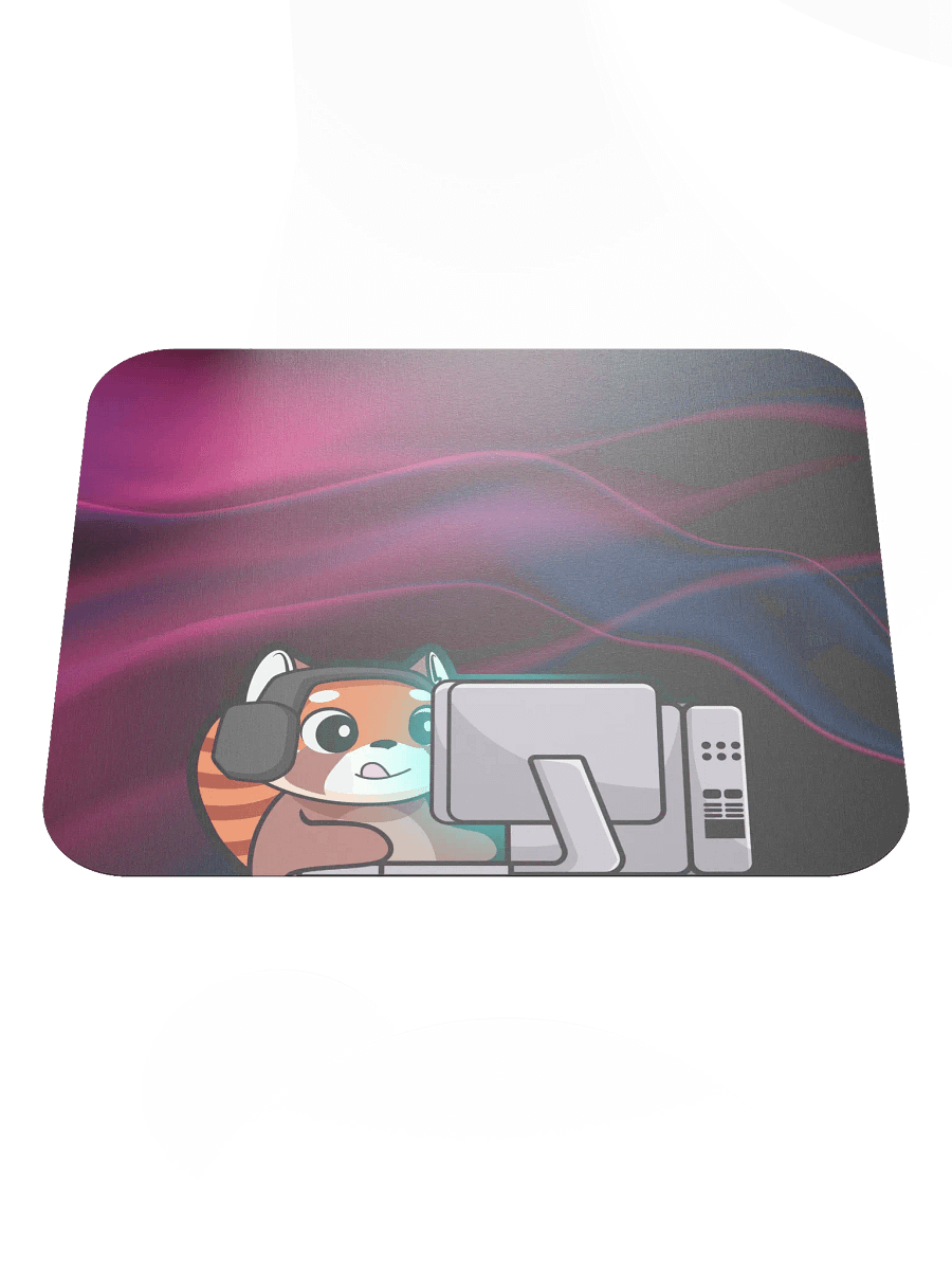 Gaming Bear Mouse Pad (Purple Ripple) - 8.7" x 7.1" product image (2)