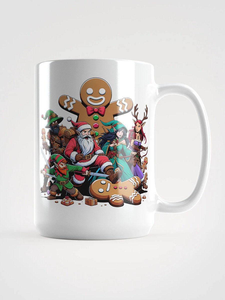Gingerbread Battle RPG Mug – Festive Fantasy Clash product image (1)