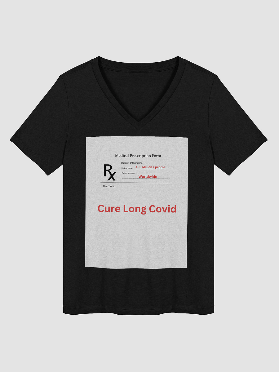 Cure Long Covid RX Relaxed V-Neck Tee product image (13)
