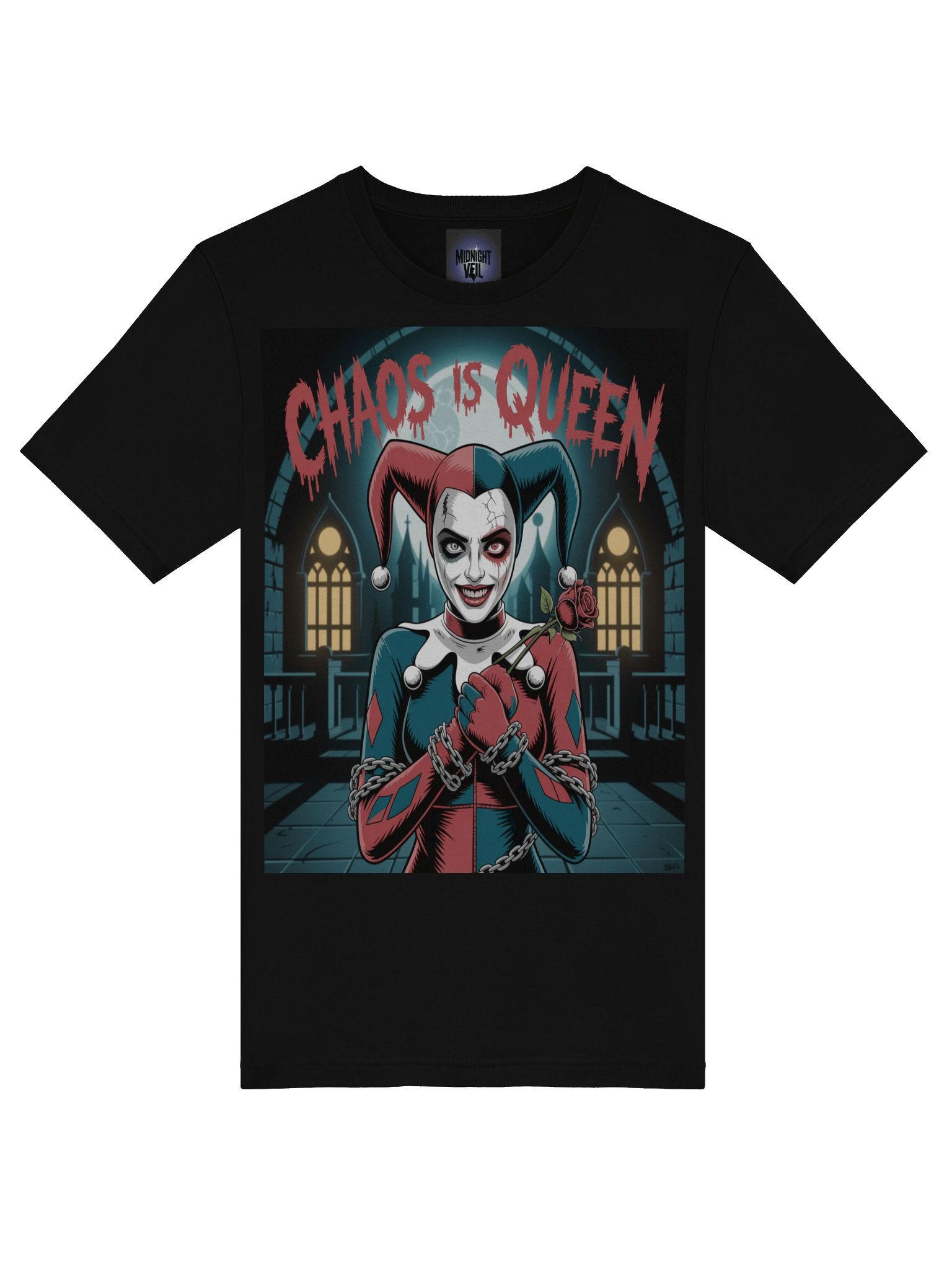 Chaos is Queen: Harley Quinn Gothic Dominion T-Shirt product image (7)