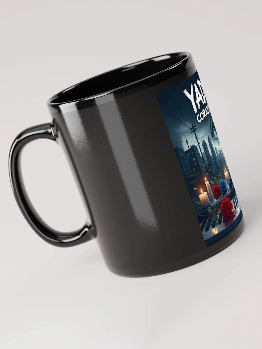 Taza negra brillante THEMIKAKINGWEAR Yadira Corazon Roto Desing product image (6)