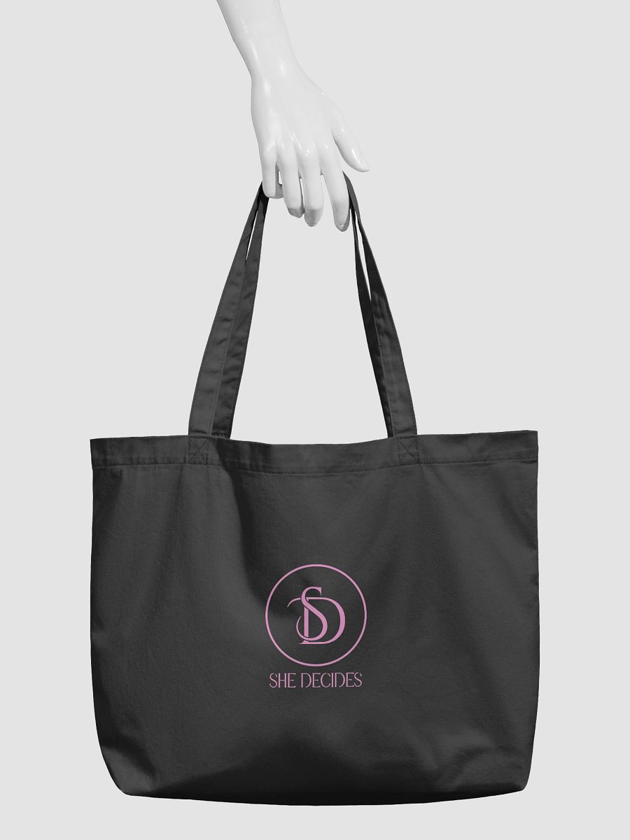 SHE DECIDES Tote (Black/Pink) product image (3)