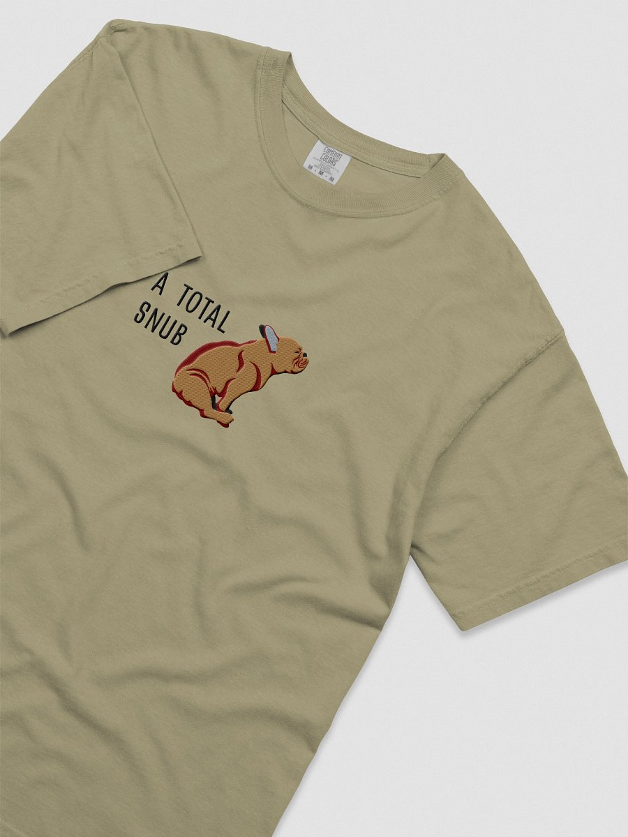 A Total Snub T-Shirt(Embroidered) of a French Bulldog(Tan) product image (15)