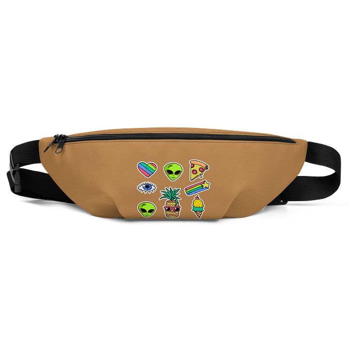 "Martians Take Belfast!" Roswell Aliens Brown Fanny Pack (Waist Bag) product image (1)