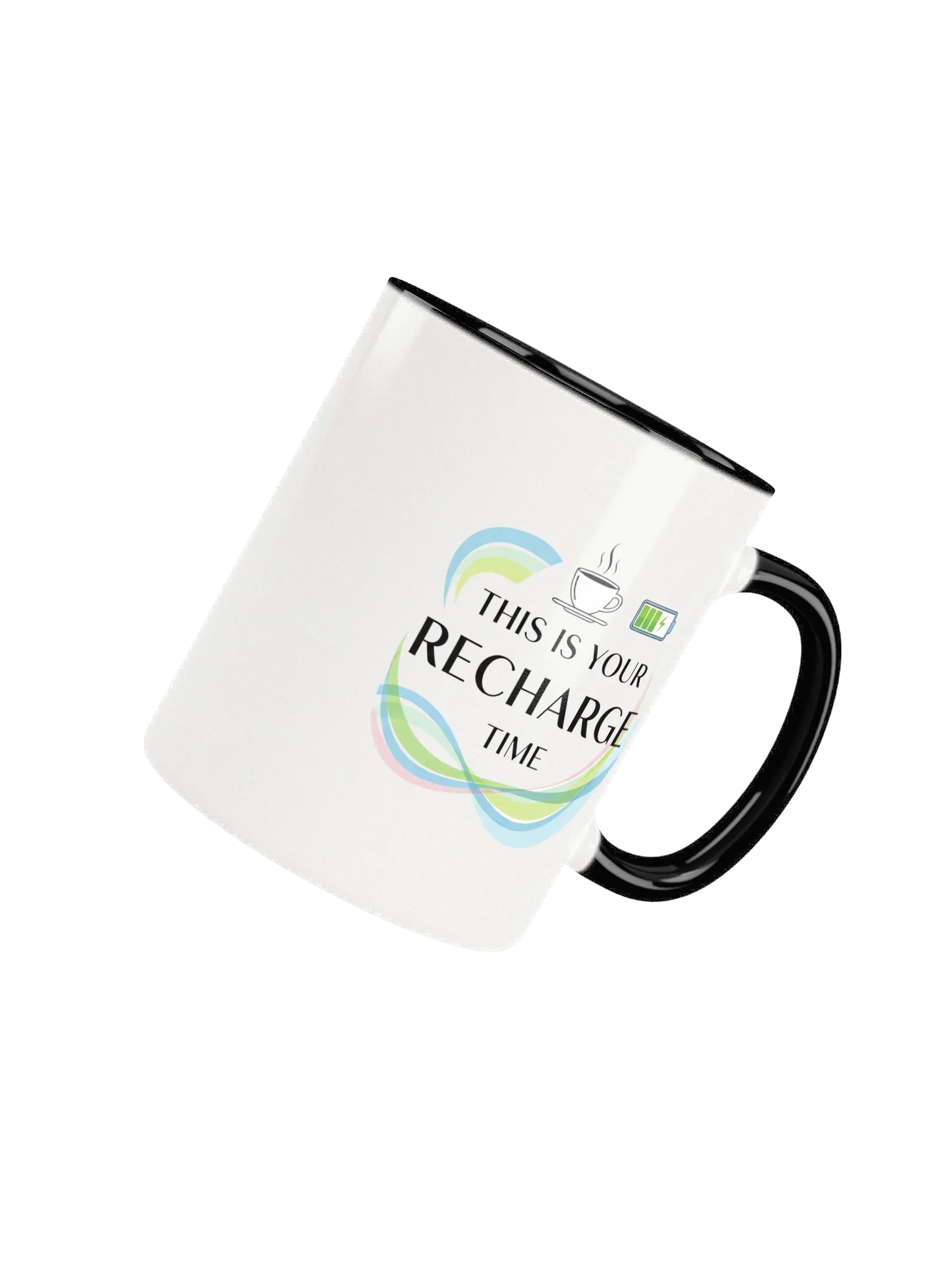 "This Is Your Recharge Time" Inspirational Coffee Mug – Perfect Self-Care & Relaxation Gift product image (4)