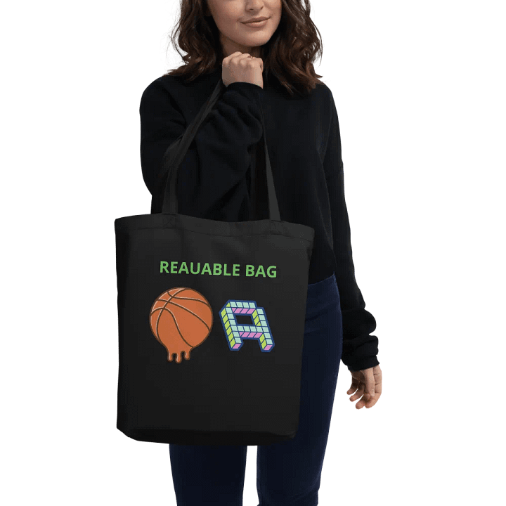 Reausable bag with basketball product image (2)