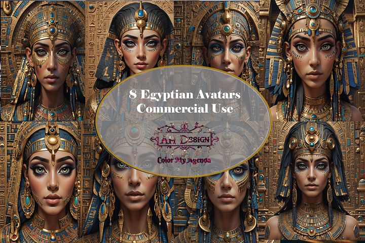 Egyptian Avatars with Prompt product image (1)