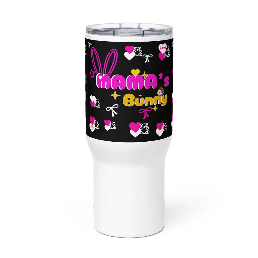 Mama's Bunny Stainless Steel Vacuum Travel Mug with Leakproof lid & Straw & Handle. Drinking Cup for Home Office School. product image (2)